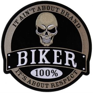 100 Percent Biker Large Back Patch Biker Back Patches, Firefighter Symbol, Biker Vest Patches, Motorcycle Patches, Riding Vest, Vest Patches, Skull Patch, Biker Quotes, Motorcycle Quotes