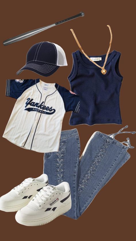 Baseball Tee Outfits, Baseball Jersey Outfit Women, Baseball Shirt Outfit, Girls Baseball Outfit, Dodgers Outfit, Baseball Jacket Outfit, Baseball Jersey Outfit, Outfit Shuffles, Twilight Outfits