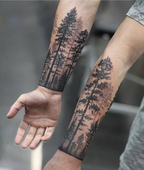 Tree Tattoo Design - Forest Ink Ideas as a Symbol of Life & Knowledge Tree Tattoo Arm Sleeve, Forest Tattoo Sleeve, Natur Tattoo Arm, Tree Sleeve Tattoo, Tree Tattoo Forearm, Tree Tattoo Arm, Nature Tattoo Sleeve, Flame Tattoos, Forearm Tattoo Design