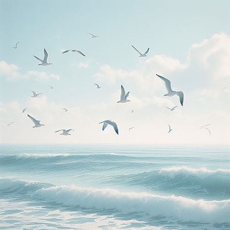 Aesthetic blue beach scene icon with seagulls flying in a circular pattern 1989 Wallpaper Taylor Swift, Taylor Swift Wallpaper 1989, Wallpaper Beach Aesthetic, Taylor Swift Lyric Wallpaper, 1989 Wallpaper, Wonderland Taylor Swift, 1989 Aesthetic, 1989 Taylors Version, Lyric Wallpaper