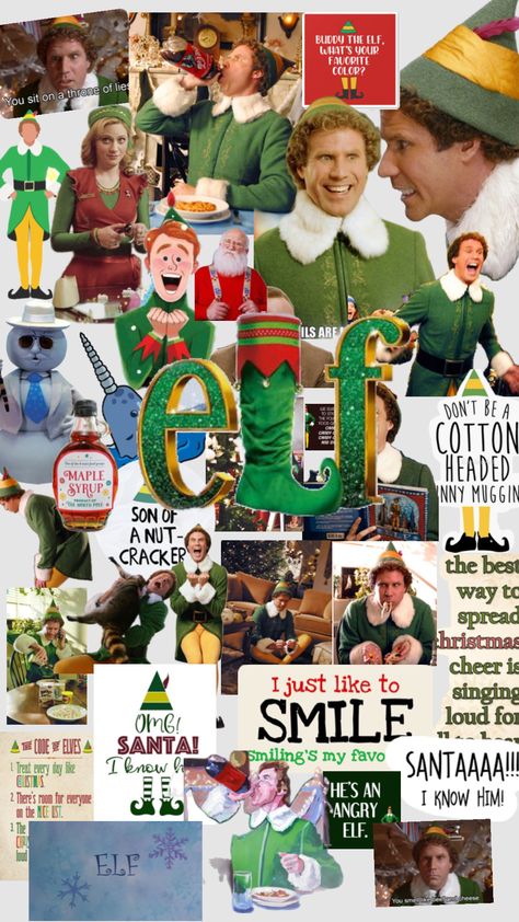 #Elf Elf Wallpaper, Funny Christmas Wallpaper, Christmas Lockscreen, Christmas Wallpaper Iphone Cute, Cute Christmas Ideas, Elf Movie, Christmas Aesthetic Wallpaper, Xmas Wallpaper, Buddy The Elf