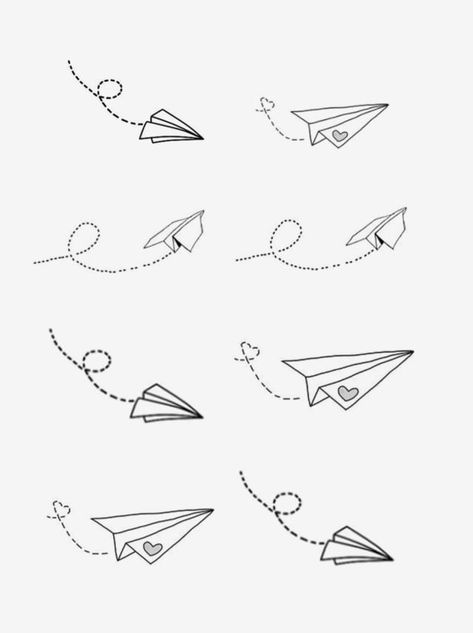 Paper Plane Painting, Paperplanes Drawing, Paperplanes Tattoo, Paper Plane Doodle, Plane Doodle, Paper Airplane Tattoo, Plane Painting, Paper Airplane Tattoos, Paper Plane Tattoo