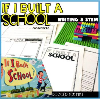 If I Built A School Activities, If I Built A School, Futuristic School, Creative Writing Activities, End Of Year Activities, Inspire Students, Easel Activities, Writing Prompt, Pre Writing