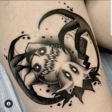 Make your Pokemon tattoo uniquely yours with custom designs. Explore 70+ ideas to capture the essence of this iconic franchise. Creepy Pokemon Tattoo, Black And Grey Pokemon Tattoo, Pokemon Tattoo Mimikyu, Dark Pokemon Tattoo, Mimikyu Tattoo Ideas, Mimikyu Tattoo, Tattoos In Other Languages, Scary Pokemon, Gengar Tattoo