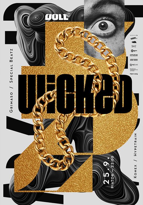 Posters 2015 on Behance Gold Poster Design, Gold Graphic Design, Hiphop Design, Hip Hop Poster, Flyers Design, Gold Poster, Hip Hop Art, Sports Graphic Design, Graphic Design Fonts