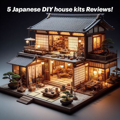 japanese dollhouses Bloxburg Japanese House, Japanese Dollhouse, Japanese Small House, Small House Model, Japanese Miniature, Asian House, Japanese Style House, Japan Architecture, Sims 4 Build