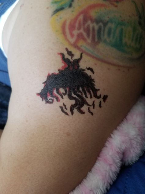 Mothman Tattoo Simple, Mothman Tattoo, Tattoo Markers, Tattoo Mini, With Tattoo, Tattoo Simple, Tattoo Inspo, Tattoo Stickers, Simple Tattoos