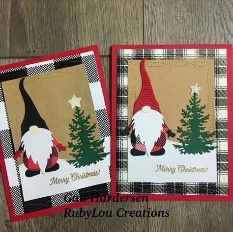 Cardstock Christmas Cards, Kindness Gnomes, Gnome Christmas Cards, Gnome Dies, Kindest Gnomes, Christmas Card Layouts, Funny Family Christmas Cards, White Christmas Card, Handcrafted Christmas Cards