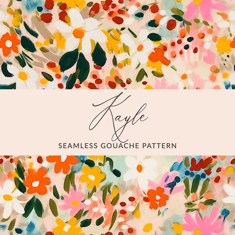 Gouache Background, Surface Pattern Design Inspiration, Pattern Design Inspiration, Abstract Flower Art, Painted Background, Watercolor Floral Print, Floral Prints Pattern, Paint Background, Pattern Modern