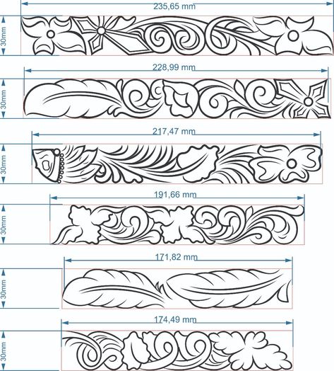 Diy Leather Working, Handmade Leather Work, Custom Leather Work, Custom Leather Belts, Leather Working Patterns, Ornament Drawing, Leather Tooling Patterns, Desain Quilling, Tooling Patterns