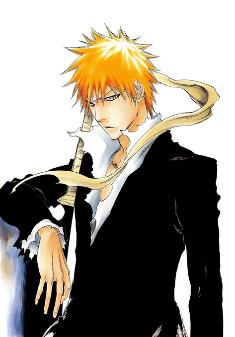 Tite Kubo Art on Twitter: "black & white… " Orihime Bleach, Ichigo Kurosaki Wallpaper, Ichigo Manga, Kubo Tite, Ichigo Y Rukia, Byakuya Kuchiki, Bleach Anime Ichigo, Bleach Anime Art, Kurosaki Ichigo