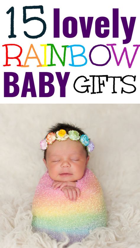 Rainbow Baby Gift Ideas, Rainbow Baby Gifts, Cute Handmade Gifts, Rainbow Baby Names, Newborn Christmas Gifts, Homemade Baby Toys, Care Package Baby, Rainbow Clothes, Gifts For Pregnant Women