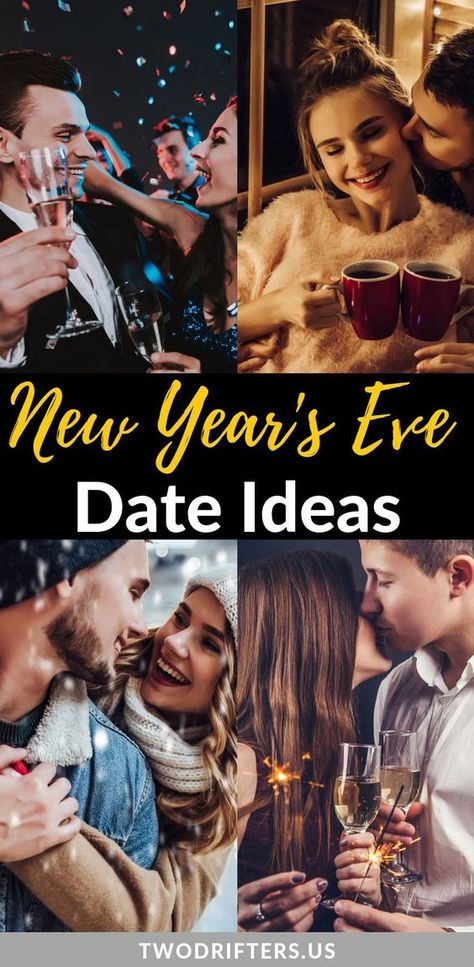 ROMANTIC NEW YEAR’S EVE IDEAS FOR COUPLES New Years Eve Traditions, Couples Things To Do, Date Ideas For New Couples, Cheap Date Ideas, Romantic Date Night Ideas, New Years Traditions, Couple Activities, Wild Night, New Year's Eve Recipes