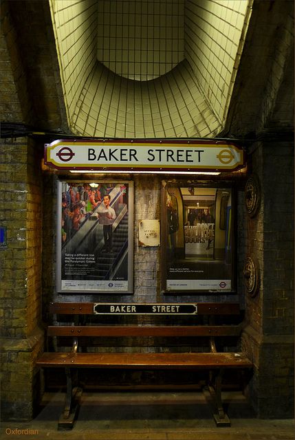 Baker Street Tube Station, ca 1863, Marylebone, London 1930s Hotel Aesthetic, Underground Train, Marylebone London, London Tube, Subway Station, London Baby, Tube Station, U Bahn, England And Scotland