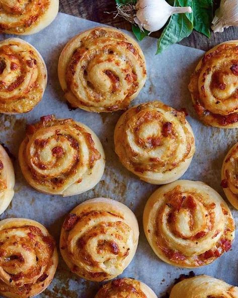 Pizza Swirls, King Arthur Baking, Homemade Pizza Dough, Baking Company, Pizza Party, Cinnamon Buns, King Arthur, Homemade Pizza, Pizza Dough