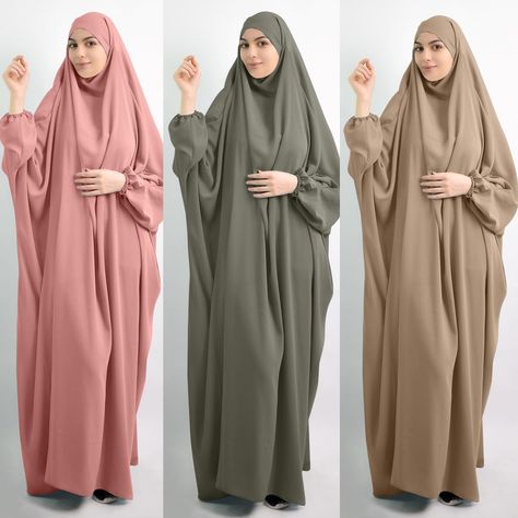 Khimar Style, Habits Musulmans, Hijab Stile, Islamic Clothes, Fesyen Islam, Hijab Designs, Mode Kimono, Abaya Style, Muslim Fashion Hijab Outfits