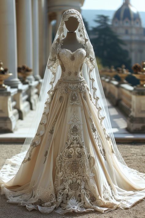 Wedding Dresses Pretty, Wedding Dress Fantasy, Unique Wedding Dresses, My Wedding Dress, Pretty Wedding Dresses, Fancy Wedding Dresses, Trends For 2024, Fancy Wedding, A Wedding Dress