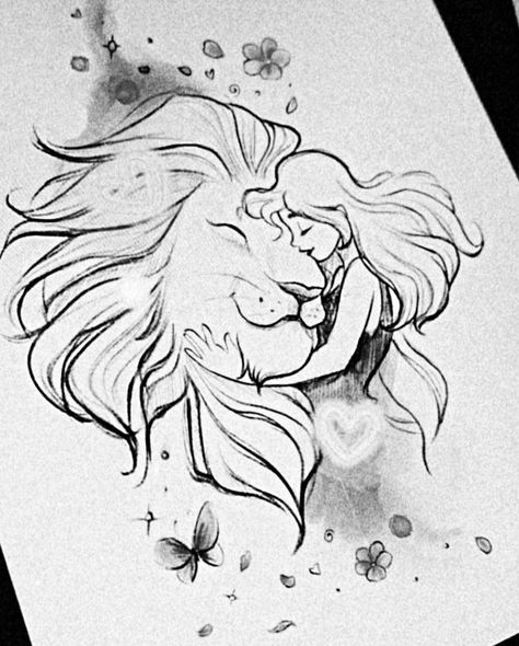 #CoolTattoos #TattooArt #InkMaster #TattooDesigns #InkedUp #TattooLovers #InkInspiration #TattooIdeas #CreativeInk #TattooStyle Lion And Woman Art, Aslan Tattoo Narnia, Leo Art Drawing, Female Lion Drawing, Lion Drawing Sketches, Tatoos Woman Chest, Upper Chest Tattoo Female, Leo Drawing, Lion Drawings