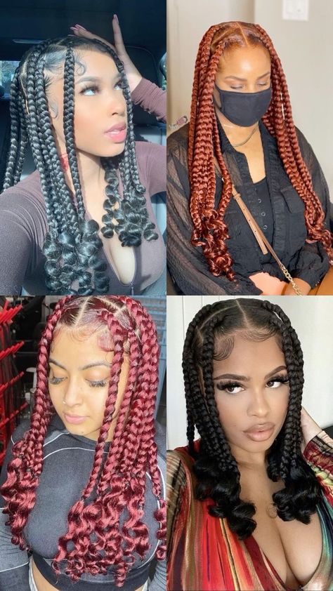 Coy Leray Braids, Coileray Braids, Knotless Hair Styles, Type Of Braids, Hair Styles Braid, Elegant Long Hairstyles, Coi Leray Braids, Cascading Curls, Wigs Braids