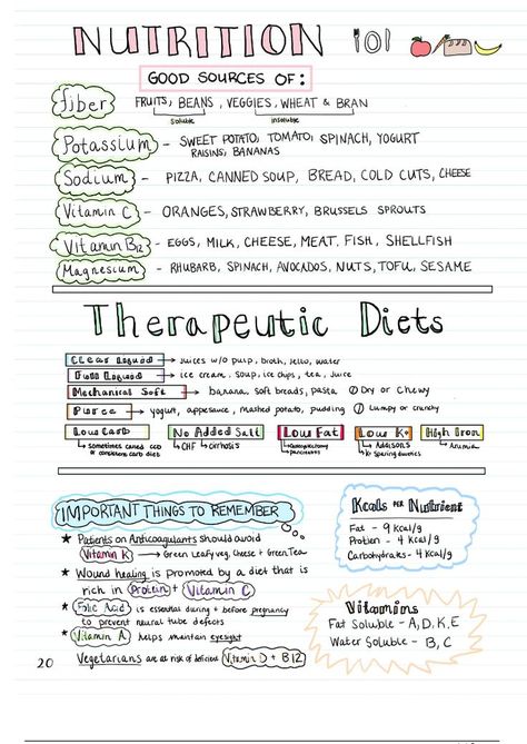 Nutrition Study Guide / Pages 8 Pediatric Nursing Study, Types Of Vitamins, Nursing School Studying Cheat Sheets, Macro Nutrients, Nursing School Organization, Nursing School Inspiration, Nursing School Essential, Nursing Study Guide, Nursing School Motivation