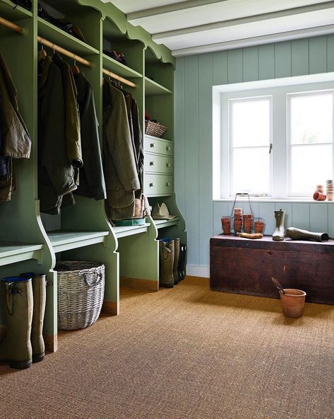 As one of the first and last rooms you enter, a boot room shouldn’t be neglected on the style front. ⁣ ⁣ The secret is to choose interesting fittings that make the space feel like a purposeful, important room, rather than just a place to hang coats.⁣ ⁣ We think this boot room with sisal carpet from @CrucialTrading ticks all the boxes⁣ ⁣ Drop into our 89 Highgate Hill showroom to explore our wide selection of natural flooring.⁣ ⁣ Posted @withrepost • @crucialtrading ⁣ ⁣ ⁣ #jute  #entrancedecor  # Upstairs Carpet, Carpet Upstairs, Crucial Trading, Sisal Flooring, Residential Flooring, Sisal Carpet, Textured Carpet, Natural Flooring, Hill Park