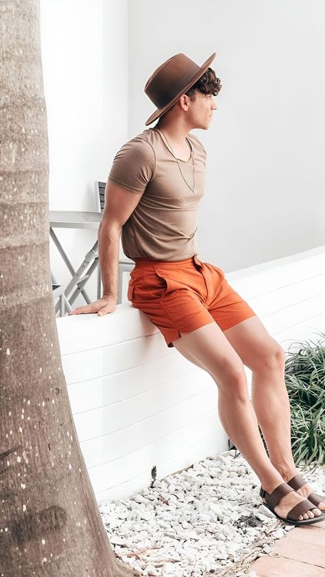 Justin Livingston, Young Mens Fashion, Mens Shorts Outfits, Mens Summer Outfits, Mens Casual Outfits Summer, Gay Fashion, Men Fashion Casual Outfits, Summer Outfits Men, Mens Fashion Summer