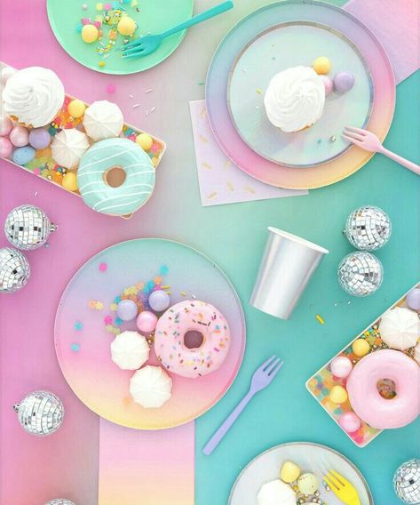 Postre unicornio Pastel Desserts, Kue Macaroon, Cake Ball, Pastel Cupcakes, 귀여운 음식 그림, Pastel Candy, Pastel Party, Pastel Decor, Food Wallpaper