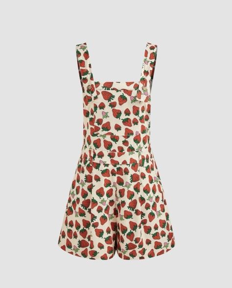 Strawberry Clothes, Strawberry Romper, Strawberry Graphic, Mood Clothes, Summer Shopping, Latest Dresses, Accessories Bags Shoes, Trendy Clothes For Women, Clothing And Accessories