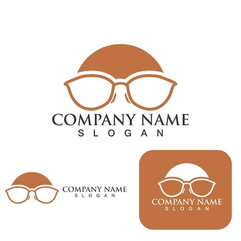 Glasses logo and symbol template design ... | Premium Vector #Freepik #vector #optical-logo #glasses-logo #sunglasses-logo #vision-logo Optical Logo Design, Sunglasses Logo Design, Optical Clinic, Sunglasses Campaign, Sol Logo, Candy Text, Vision Logo, Eyewear Logo, Ci Design