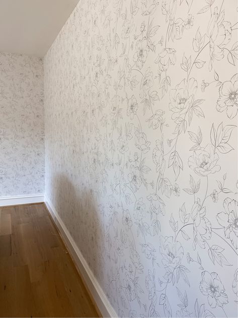 Simple Floral Wallpaper Bedroom, Neutral Wallpaper For Bedroom, Neutral Wallpaper Behind Bed, Bathroom Floral Wallpaper Ideas, Neutral Floral Wallpaper Nursery, Sage Nursery Wallpaper, Floral Neutral Wallpaper, Neutral Floral Wallpaper Bedroom, Bedroom Neutral Wallpaper