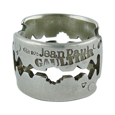 @reconstruction on Instagram: "Jean Paul Gaultier 90s Razor Blade Inspired Jewelry" Blade Ring, Chrome Jewelry, Jean Paul Gaultier 90s, Grunge Core, Generator Accessories, Razor Blade, Silver Chrome, Funky Jewelry, Jewelry Lookbook