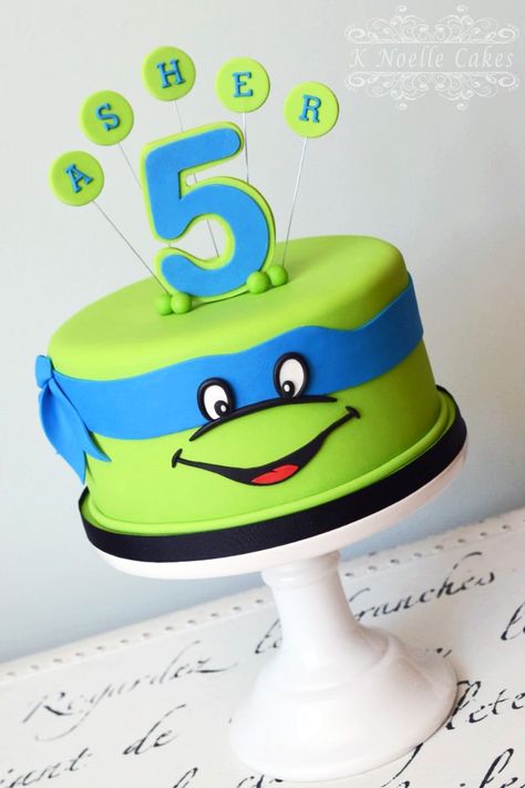 TMNT cake by K Noelle Cakes Tmnt Birthday Cakes, Ninja Turtle Cupcake Cake, Ninja Turtles Cakes, Ninja Turtles Birthday Cake Ideas, Tmnt Cake Ideas, Ninja Turtles Cake Ideas, Ninja Turtles Birthday Party Ideas Cake, Tmnt Birthday Cake, Tmnt Cake Birthdays