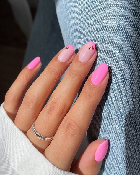 By @nailsbypaulin Dip Nail Art, Gel Pink Nails, Glitter Gel Nail Designs, Fall Nails Inspiration, Short Pink Nails, Ombre Gel Nails, Sophisticated Manicure, Pink Nail Colors, Ideas Para Uñas