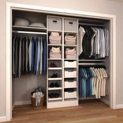 Wood Closet Systems, Organized Closet, Hidden Truth, Closet Kits, Reach In Closet, Open Closet, Closet Layout, Closet Organization Diy, Closet Remodel