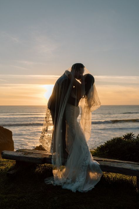 Two gorgeous humans + adorable puppy + one epic beach day = this stunning elopement! A full day of fun and their favorite Stinson beach activities! Follow for more elopement wedding, beach, Stinson beach, beach wedding dress, elope, beach elopement, beach wedding, wedding photographer, elopement photographer, destination wedding, destination elopement photographer, destination wedding photography, luxury wedding, luxury elopement, elopement planning! Winter Beach Elopement, Island Wedding Photos, Elopement Ceremony Photography, Playful Wedding Photos, Beach Wedding Portraits, 30a Elopement, Elope Photos, Beach Wedding Photography Poses, Wedding Dress Elope