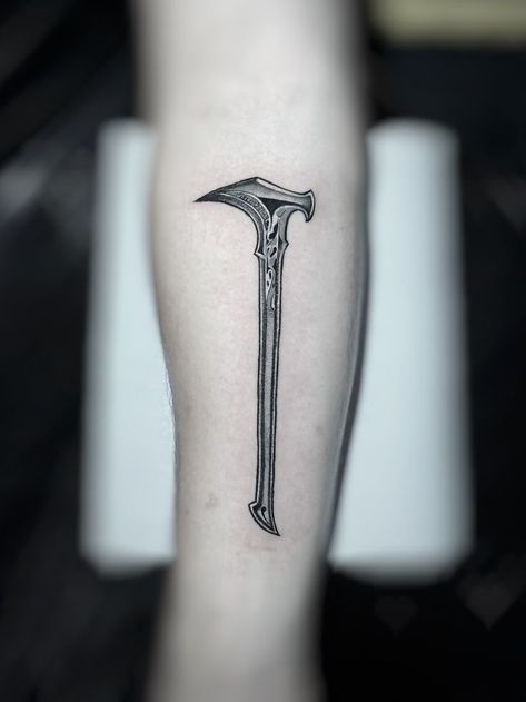 LotR, Celebrimbor tattoo Hammer Tattoo, Forging Hammer, Tattoo Meaning, Tattoos With Meaning, Triangle Tattoo, Geometric Tattoo, Tatting, Pure Products, Tattoos