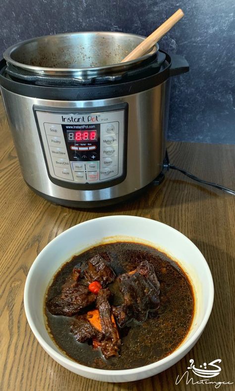 Instant Pot Pepperpot - Metemgee Guyanese Recipes, Carribean Food, Brown Recipe, Dried Orange Peel, Instant Pot Soup Recipes, Instant Pot Soup, Instapot Recipes, Caribbean Recipes, Instant Pot Pressure Cooker