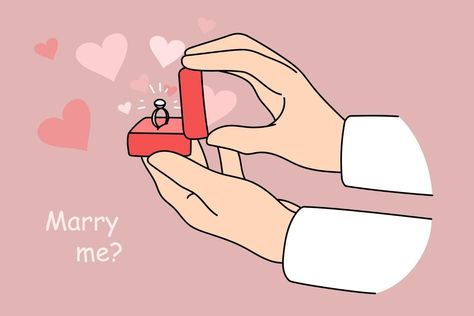 Do You Marry Me, Flat Vector Illustration, Cartoon Photo, Png Text, Flat Vector, A Guy Who, Marry Me, How To Know, I Card