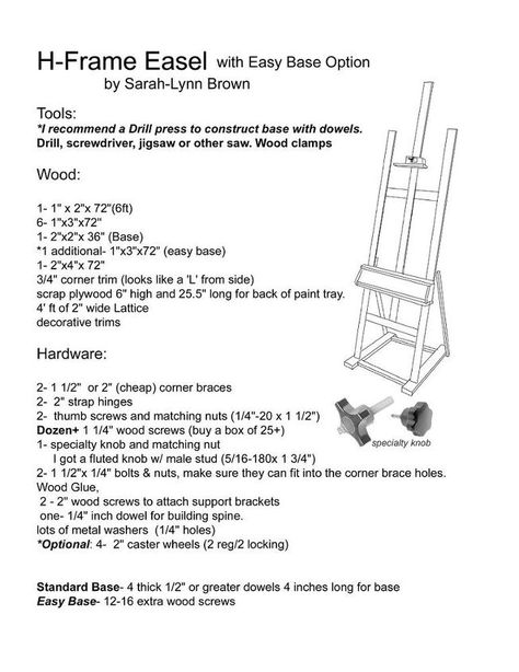 build it yourself painter s easel, crafts, diy, how to, woodworking projects Artist Easel Plans, Easel Diy, Painters Cloth, Diy Easel, Outdoor Drapes, Woodworking Art, Artist Easel, Wood Crafting Tools, Paint Tray