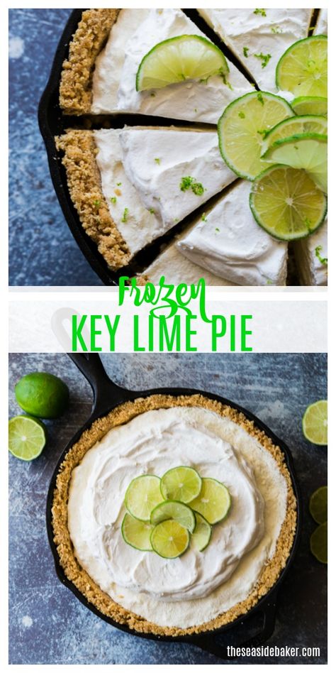 Key Lime Pie Recipe No Bake, Key Lime Yogurt, Easy Key Lime Pie, No Bake Key Lime, Frozen Key Lime Pie, Key Lime Pie Easy, Key Lime Pie Recipe, Lime Pie Recipe, Keylime Pie Recipe