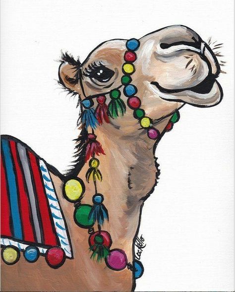 Nativity Animals, Camel Painting, Live Nativity, Camel Art, Camels Art, Llama Arts, Goat Art, Llama Print, Original Canvas Painting