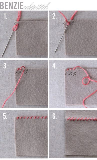 Embroidery Basics: Whip Stitch Embroidery Basics, Felt Sewing, Hand Sewing Projects, Whip Stitch, Sew Ins, Costura Diy, Felt Embroidery, Embroidery Stitches Tutorial, Pola Sulam