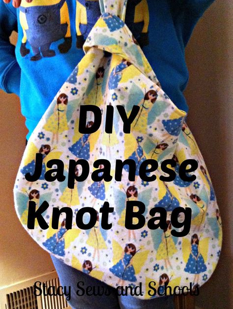 Stacy Sews and Schools: DIY Reversible Japanese Knot Bag Sewing Totes, Knot Bags, Sew Pillows, Japanese Knot, Japanese Knot Bag, Knot Bag, Sew Simple, Project Bags, Sew Ins