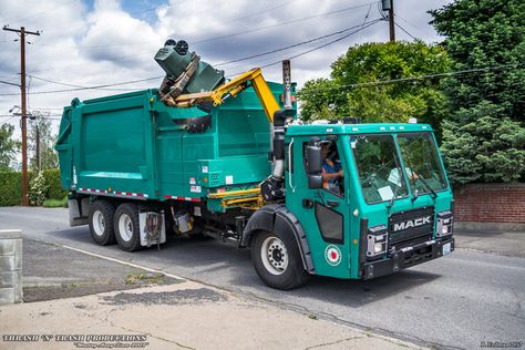 Heil Refuse Trucks — Thrash 'N' Trash Productions Trash Collector, Drawing Refrences, Rubbish Removal, Lifting Platform, Mack Trucks, Garbage Truck, Letter G, Trash Bins, Public Service