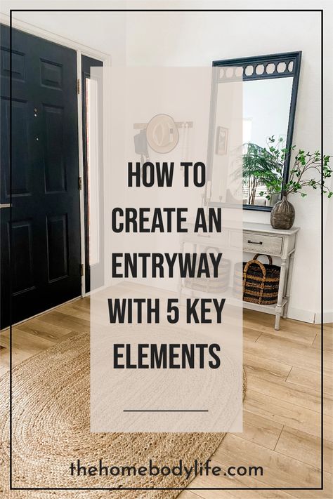 Large Front Entrance Ideas, Large Entry Way Decor Ideas, Entryway Furniture Front Entry, Artwork For Entryway, Faking An Entryway, Large Wall Decor Entryway Foyer Ideas, Door Way Entry Ideas, Front Door Entrance Decor Entryway, Small Entrance Foyer Design