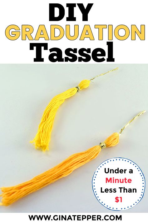 Diy Graduation Tassel How To Make, Pin The Tassel On The Graduate, How To Make Mini Tassels, Grad Decoration Ideas Easy Diy, Making A Tassel, How To Make Graduation Caps Out Of Paper, Graduation Tassel Ideas, How To Make A Tassel, Grad Tassel