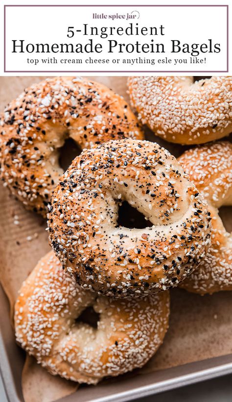 High Protein Bagels, Protein Bagels, Healthy Bagel, Vegan Greek Yogurt, Bagel Recipe Easy, Bagels Recipe, Protein Bread, Protein Packed Meals, Homemade Bagels