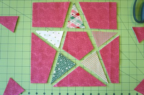 Tutorial - 5 colcha de punto de estrella (Técnica 2): jmday.com Five Point Star Quilt Block, Block Quilt Ideas, 5 Pointed Star, Quilt Stars, 5 Point Star, Block Quilt, Quilt Square Patterns, Patriotic Quilts, Star Quilt Blocks