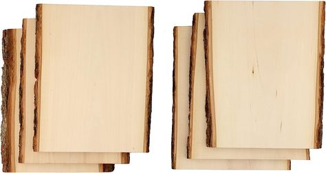 Walnut Hollow Value Pack Medium Basswood Country Planks with Live Edge Bark for Woodburning, Home Décor and Rustic Weddings, 6-pack Pyrography Tools, Wood Burning Pen, Diy Events, Bark Edge, Wood Burning Kits, Wedding Event Decor, Rustic Weddings, Home Decor Projects, Live Edge Wood