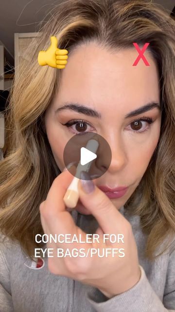 Behindthaglam on Instagram: "Concealing Bags #undereyebags #puffyeyes

#puffy #dosanddonts #concealer - #concealertutorial #rightvswrong #mua #over50 #over40 #concealerhack.
@jonesroadbeauty shade 1. @kosas revealer concealer 4.5" Best Concealer For Puffy Eyes Bags, Makeup For Puffy Under Eyes, Concealer For Eye Bags, Conceal Bags Under Eyes, How To Hide Under Eye Bags With Makeup, How To Conceal Under Eye Bags Over 50, How To Hide Eye Bags, Concealer Tips How To Apply Over 40, Concealing Under Eye Bags